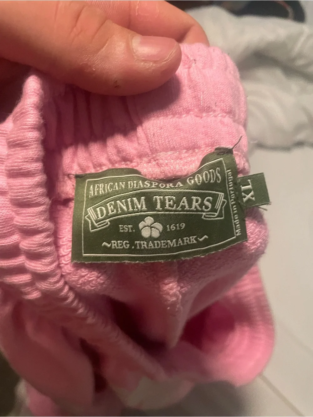 Pink denim tears authentic Sweatpants size xl